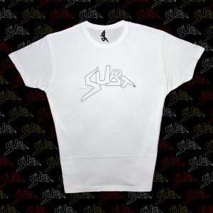 T-Shirt Bianca logo SUBT Nero